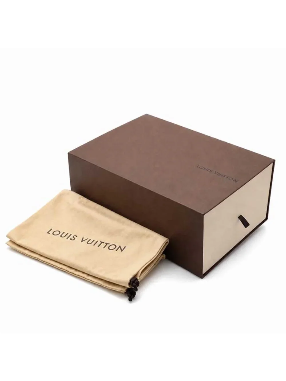 Louis Vuitton Drawer Shoe Gift Box with 2 Drawstring Dust Bags 13.5” x 10.5”